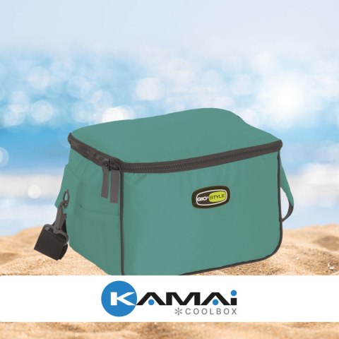 Torba lunchowa Kamai Gio Style na ramię, pastelowa zieleń, pojemność 7L Torba lunchowa Kamai Gio Style na ramię, pastelowa zieleń, pojemność 7L