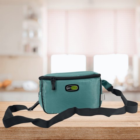 Torba lunchowa Kamai Gio Style na ramię, pastelowa zieleń, pojemność 7L Torba lunchowa Kamai Gio Style na ramię, pastelowa zieleń, pojemność 7L
