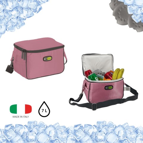 Torba lunchowa Kamai Gio Style na ramię, pastelowy róż, pojemność 7L Torba lunchowa Kamai Gio Style na ramię, pastelowy róż, pojemność 7L