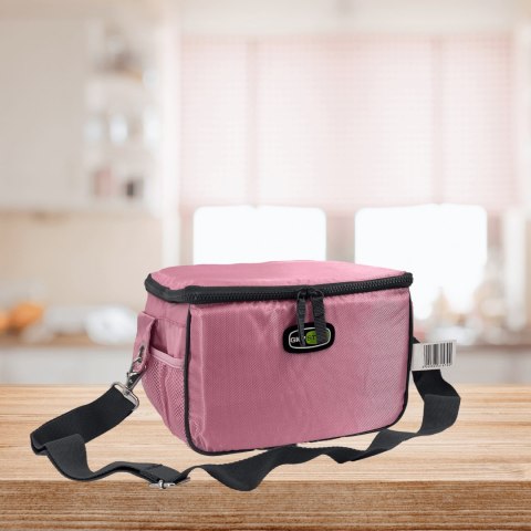 Torba lunchowa Kamai Gio Style na ramię, pastelowy róż, pojemność 7L Torba lunchowa Kamai Gio Style na ramię, pastelowy róż, pojemność 7L