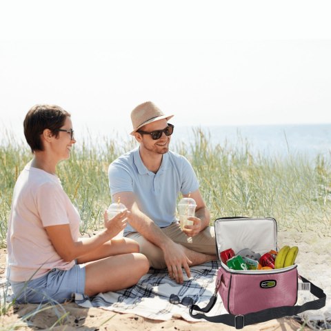 Torba lunchowa Kamai Gio Style na ramię, pastelowy róż, pojemność 7L Torba lunchowa Kamai Gio Style na ramię, pastelowy róż, pojemność 7L