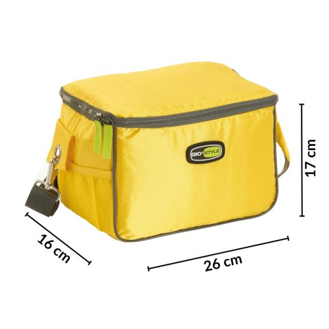 Torba lunchowa Kamai Gio Style na ramię, żółta, pojemność 7L Torba lunchowa Kamai Gio Style na ramię, żółta, pojemność 7L