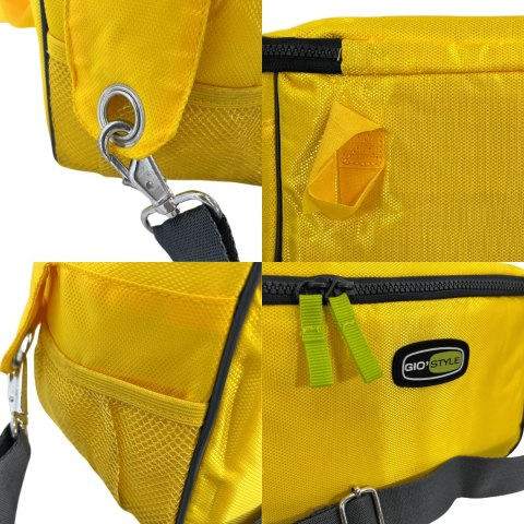 Torba lunchowa Kamai Gio Style na ramię, żółta, pojemność 7L Torba lunchowa Kamai Gio Style na ramię, żółta, pojemność 7L