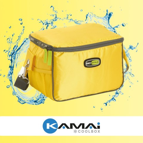 Torba lunchowa Kamai Gio Style na ramię, żółta, pojemność 7L Torba lunchowa Kamai Gio Style na ramię, żółta, pojemność 7L
