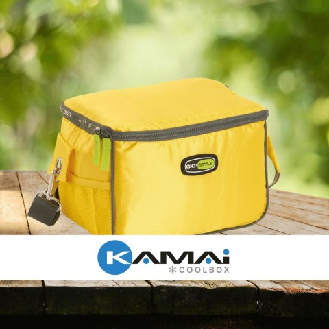 Torba lunchowa Kamai Gio Style na ramię, żółta, pojemność 7L Torba lunchowa Kamai Gio Style na ramię, żółta, pojemność 7L