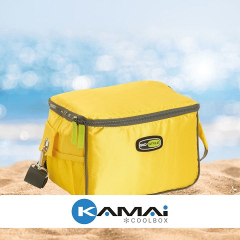 Torba lunchowa Kamai Gio Style na ramię, żółta, pojemność 7L Torba lunchowa Kamai Gio Style na ramię, żółta, pojemność 7L