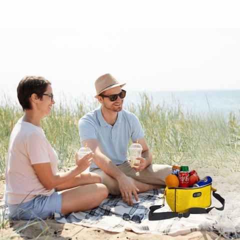 Torba lunchowa Kamai Gio Style na ramię, żółta, pojemność 7L Torba lunchowa Kamai Gio Style na ramię, żółta, pojemność 7L