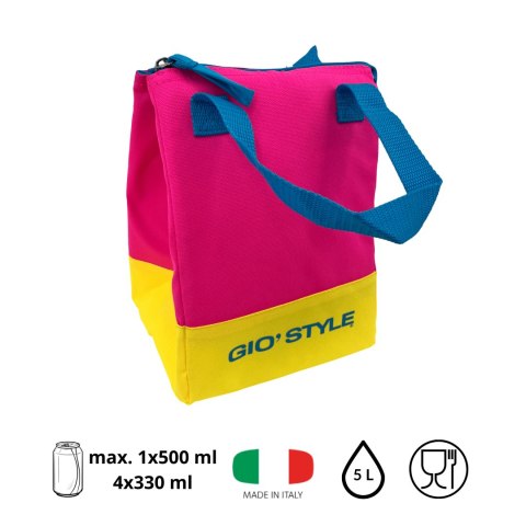 Torba lunchowa Kamai Gio Style, w kolorze różowym, pojemność 5L Torba lunchowa Kamai Gio Style, w kolorze różowym, pojemność 5L