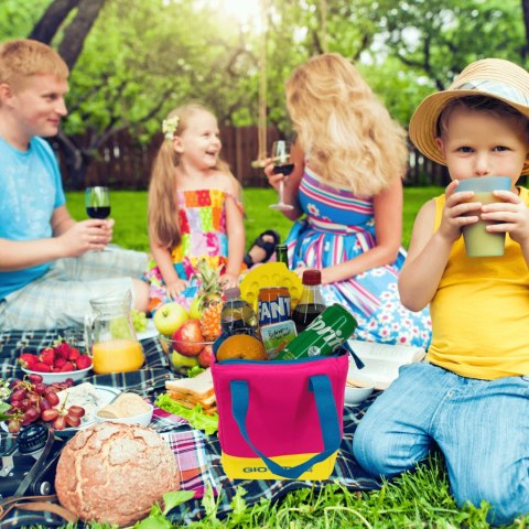 Torba lunchowa Kamai Gio Style, w kolorze różowym, pojemność 5L Torba lunchowa Kamai Gio Style, w kolorze różowym, pojemność 5L
