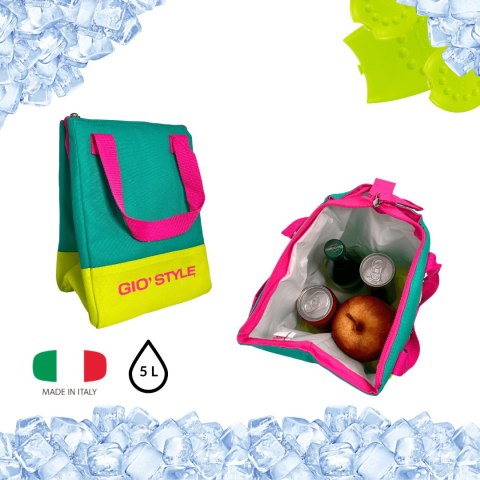 Torba lunchowa Kamai Gio Style, w kolorze seledynowym, pojemność 5L Torba lunchowa Kamai Gio Style, w kolorze seledynowym, pojemność 5L
