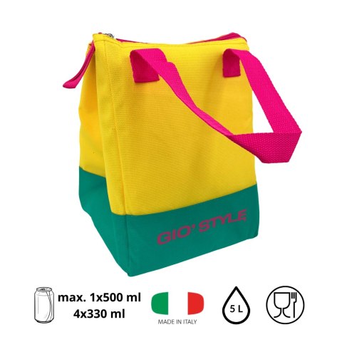 Torba lunchowa Kamai Gio Style, w kolorze żółtym, pojemność 5L Torba lunchowa Kamai Gio Style, w kolorze żółtym, pojemność 5L