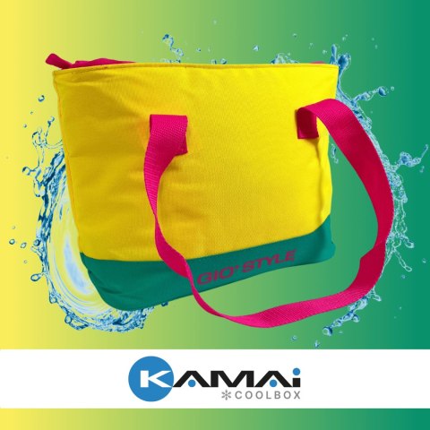 Torba plażowa Kamai Gio Style, w kolorze żółtym, pojemność 9L Torba plażowa Kamai Gio Style, w kolorze żółtym, pojemność 9L