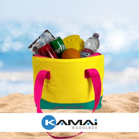 Torba plażowa Kamai Gio Style, w kolorze żółtym, pojemność 9L Torba plażowa Kamai Gio Style, w kolorze żółtym, pojemność 9L