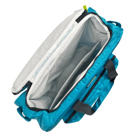 Torba termiczna Kamai Gio Style na ramię, błękitna, z kieszeniami i rączką do noszenia, pojemność 33L Torba termiczna Kamai Gio Style na ramię, błękitna, z kieszeniami i rączką do noszenia, pojemność 33L