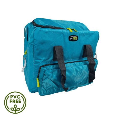 Torba termiczna Kamai Gio Style na ramię, błękitna, z kieszeniami i rączką do noszenia, pojemność 33L Torba termiczna Kamai Gio Style na ramię, błękitna, z kieszeniami i rączką do noszenia, pojemność 33L