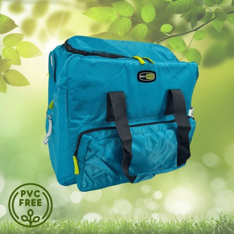 Torba termiczna Kamai Gio Style na ramię, błękitna, z kieszeniami i rączką do noszenia, pojemność 33L Torba termiczna Kamai Gio Style na ramię, błękitna, z kieszeniami i rączką do noszenia, pojemność 33L