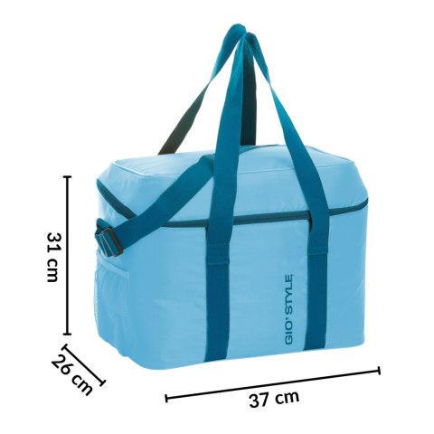 Torba termiczna Kamai Gio Style na ramię, niebieska, z kieszenią boczną i uchwytem do noszenia, pojemność 30L Torba termiczna Kamai Gio Style na ramię, niebieska, z kieszenią boczną i uchwytem do noszenia, pojemność 30L