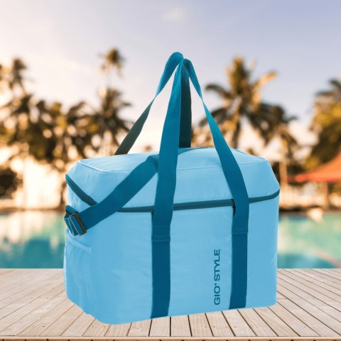 Torba termiczna Kamai Gio Style na ramię, niebieska, z kieszenią boczną i uchwytem do noszenia, pojemność 30L Torba termiczna Kamai Gio Style na ramię, niebieska, z kieszenią boczną i uchwytem do noszenia, pojemność 30L
