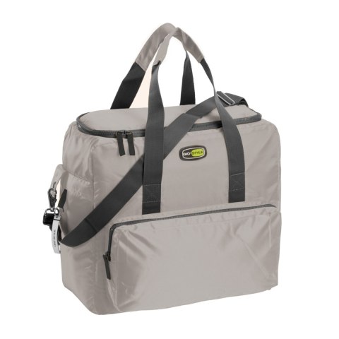 Torba termiczna Kamai Gio Style na ramię, pastelowy szary, z kieszeniami i rączką do noszenia, pojemność 33L Torba termiczna Kamai Gio Style na ramię, pastelowy szary, z kieszeniami i rączką do noszenia, pojemność 33L