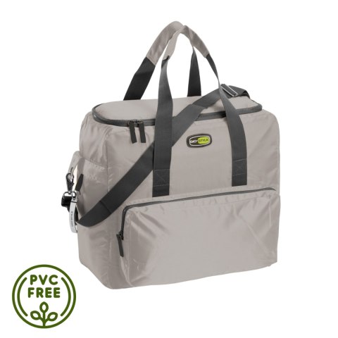 Torba termiczna Kamai Gio Style na ramię, pastelowy szary, z kieszeniami i rączką do noszenia, pojemność 33L Torba termiczna Kamai Gio Style na ramię, pastelowy szary, z kieszeniami i rączką do noszenia, pojemność 33L