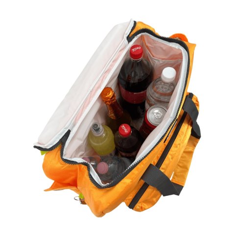 Torba termiczna Kamai Gio Style na ramię, pomarańczowa, z kieszeniami i rączką do noszenia, pojemność 33L Torba termiczna Kamai Gio Style na ramię, pomarańczowa, z kieszeniami i rączką do noszenia, pojemność 33L
