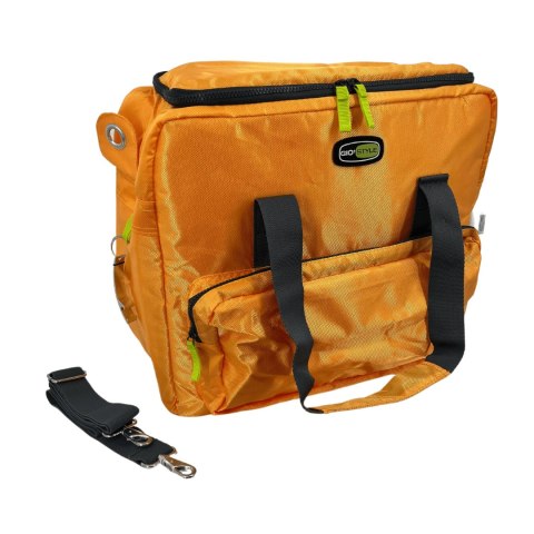 Torba termiczna Kamai Gio Style na ramię, pomarańczowa, z kieszeniami i rączką do noszenia, pojemność 33L Torba termiczna Kamai Gio Style na ramię, pomarańczowa, z kieszeniami i rączką do noszenia, pojemność 33L