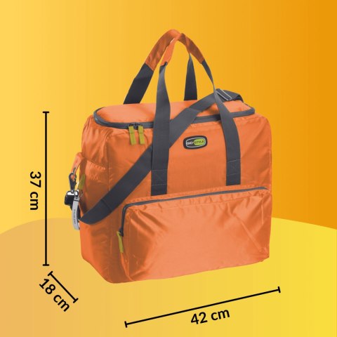 Torba termiczna Kamai Gio Style na ramię, pomarańczowa, z kieszeniami i rączką do noszenia, pojemność 33L Torba termiczna Kamai Gio Style na ramię, pomarańczowa, z kieszeniami i rączką do noszenia, pojemność 33L