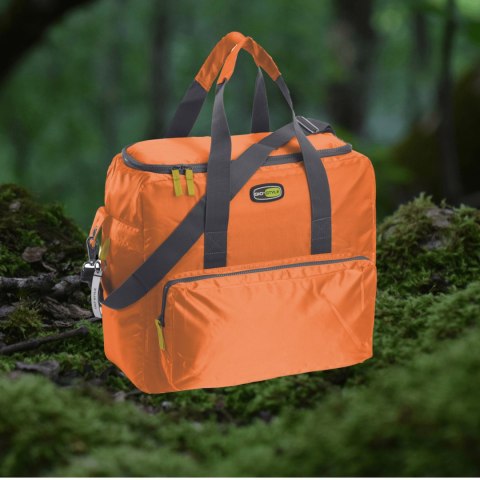Torba termiczna Kamai Gio Style na ramię, pomarańczowa, z kieszeniami i rączką do noszenia, pojemność 33L Torba termiczna Kamai Gio Style na ramię, pomarańczowa, z kieszeniami i rączką do noszenia, pojemność 33L