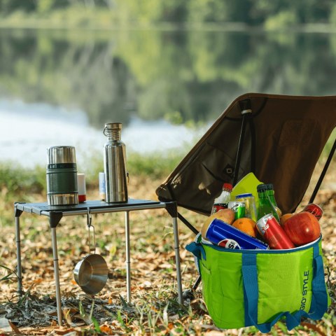 Torba termiczna Kamai Gio Style na ramię, zielona, z kieszenią boczną i uchwytem do noszenia, pojemność 30L Torba termiczna Kamai Gio Style na ramię, zielona, z kieszenią boczną i uchwytem do noszenia, pojemność 30L