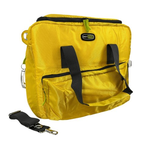 Torba termiczna Kamai Gio Style na ramię, żółta, z kieszeniami i rączką do noszenia, pojemność 33L Torba termiczna Kamai Gio Style na ramię, żółta, z kieszeniami i rączką do noszenia, pojemność 33L