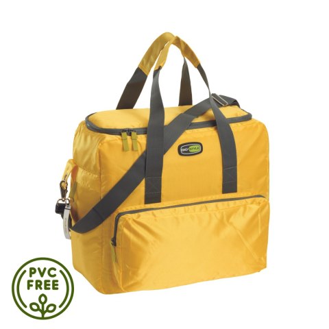 Torba termiczna Kamai Gio Style na ramię, żółta, z kieszeniami i rączką do noszenia, pojemność 33L Torba termiczna Kamai Gio Style na ramię, żółta, z kieszeniami i rączką do noszenia, pojemność 33L