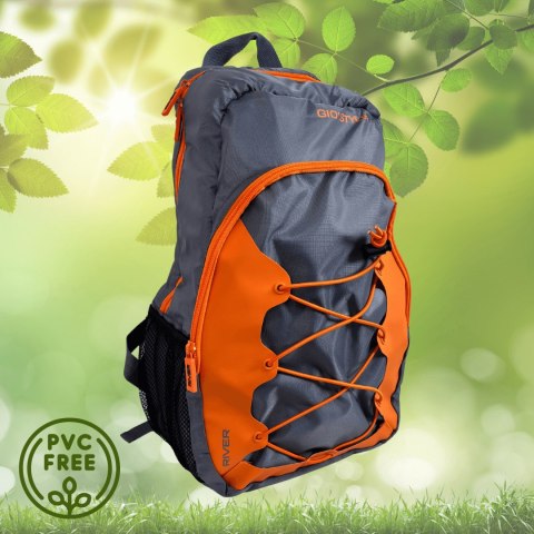 Wodoodporny plecak Kamai Gio Style, pojemność 16L, w kolorze szaro-pomarańczowym Wodoodporny plecak Kamai Gio Style, pojemność 16L, w kolorze szaro-pomarańczowym