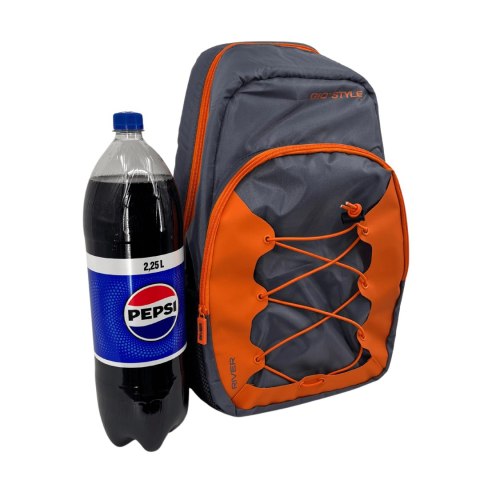 Wodoodporny plecak Kamai Gio Style, pojemność 16L, w kolorze szaro-pomarańczowym Wodoodporny plecak Kamai Gio Style, pojemność 16L, w kolorze szaro-pomarańczowym