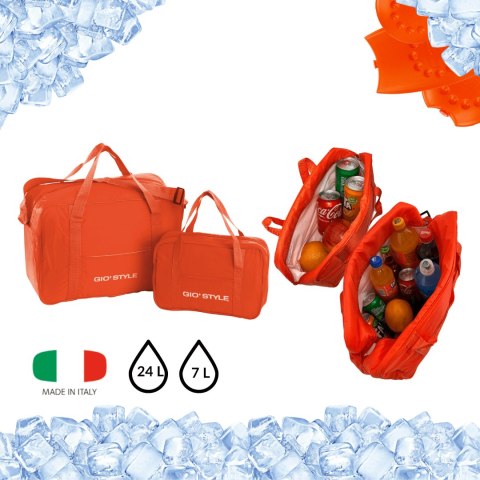 Zestaw toreb Kamai Gio Style 24L i 7L, pomarańczowe, na ramię i z uchwytem do noszenia Zestaw toreb Kamai Gio Style 24L i 7L, pomarańczowe, na ramię i z uchwytem do noszenia