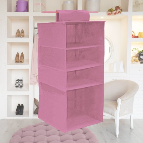 BLOSSOM Wiszący organizer do szafy 4 przegrody 33x33x82cm BLOSSOM Wiszący organizer do szafy 4 przegrody 33x33x82cm