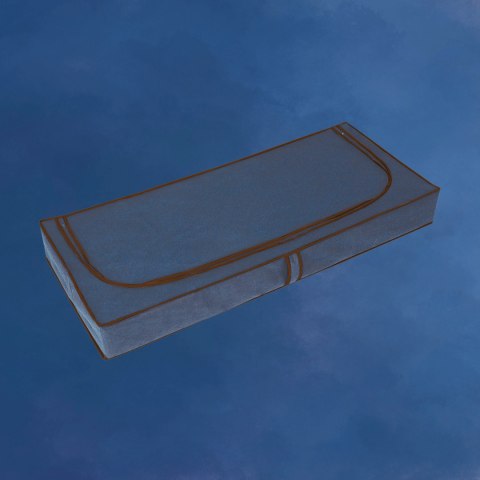 BLUE niebieski organizer do szafy na suwak 120x50x15cm BLUE niebieski organizer do szafy na suwak 120x50x15cm
