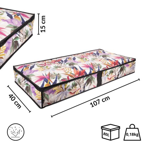 FLORAL w kwiaty ogranizer, pojemnik do szafy 107x50x15cm FLORAL w kwiaty ogranizer, pojemnik do szafy 107x50x15cm