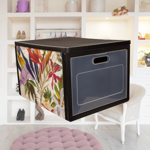 FLORAL w kwiaty organizer do szafy z drzwiczkami 41x31x25cm FLORAL w kwiaty organizer do szafy z drzwiczkami 41x31x25cm