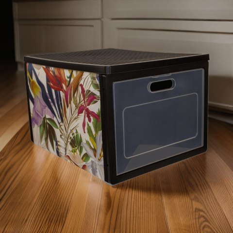 FLORAL w kwiaty organizer do szafy z drzwiczkami 41x31x25cm FLORAL w kwiaty organizer do szafy z drzwiczkami 41x31x25cm