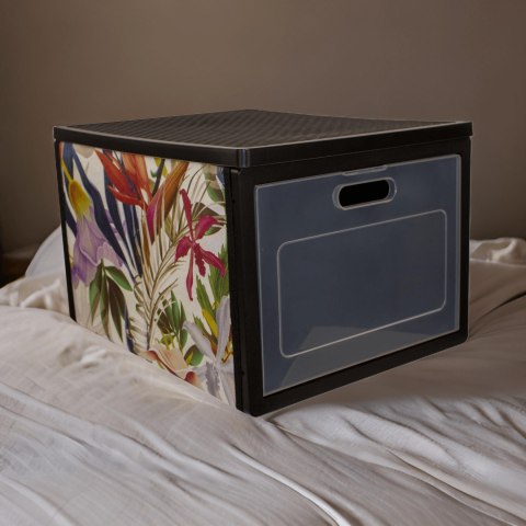 FLORAL w kwiaty organizer do szafy z drzwiczkami 41x31x25cm FLORAL w kwiaty organizer do szafy z drzwiczkami 41x31x25cm