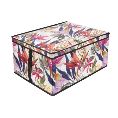 FLORAL w kwiaty organizer do szafy z pokrywą 50x40x25cm FLORAL w kwiaty organizer do szafy z pokrywą 50x40x25cm