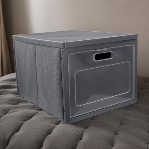 GREY szary organizer do szafy z drzwiczkami 41x31x25cm GREY szary organizer do szafy z drzwiczkami 41x31x25cm