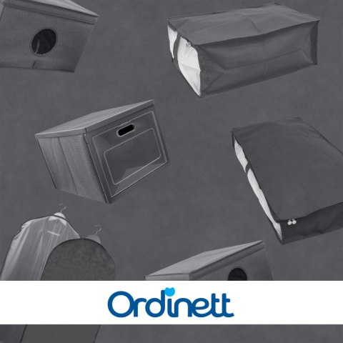 GREY szary organizer do szafy z pokrywą oraz oknem 48x36x19cm GREY szary organizer do szafy z pokrywą oraz oknem 48x36x19cm