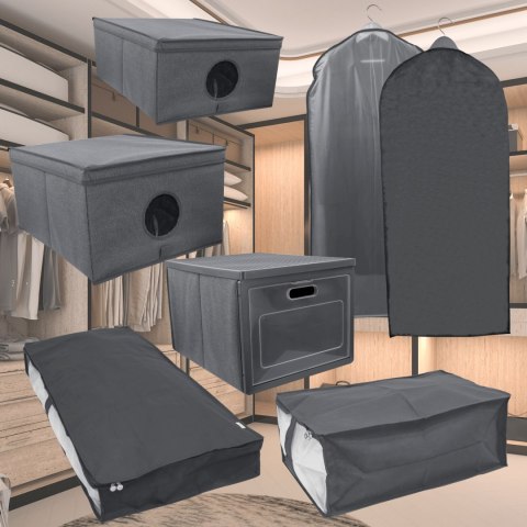GREY szary organizer na płaszcz 60x135cm GREY szary organizer na płaszcz 60x135cm