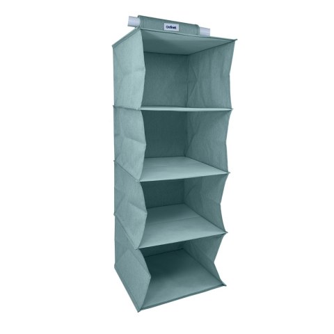 MINT zielony Wiszący organizer do szafy 4 przegrody 30x30x80cm MINT zielony Wiszący organizer do szafy 4 przegrody 30x30x80cm