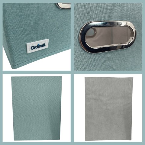 MINT zielony, miętowy organizer do szafy z pokrywą oraz oknem 29,5x22,5x16,5cm MINT zielony, miętowy organizer do szafy z pokrywą oraz oknem 29,5x22,5x16,5cm