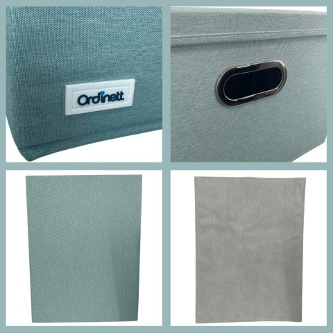 MINT zielony, miętowy organizer do szafy z pokrywą oraz oknem 40,5x30,5x26,5cm MINT zielony, miętowy organizer do szafy z pokrywą oraz oknem 40,5x30,5x26,5cm