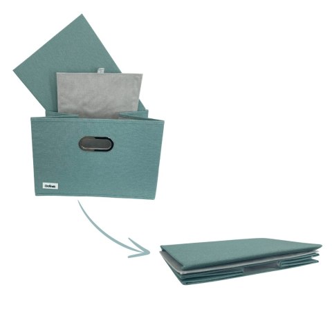 MINT zielony, miętowy organizer do szafy z pokrywą oraz oknem 40,5x30,5x26,5cm MINT zielony, miętowy organizer do szafy z pokrywą oraz oknem 40,5x30,5x26,5cm