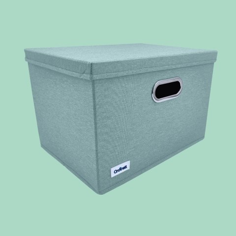 MINT zielony, miętowy organizer do szafy z pokrywą oraz oknem 40,5x30,5x26,5cm MINT zielony, miętowy organizer do szafy z pokrywą oraz oknem 40,5x30,5x26,5cm