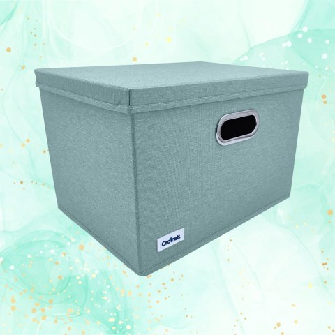 MINT zielony, miętowy organizer do szafy z pokrywą oraz oknem 40,5x30,5x26,5cm MINT zielony, miętowy organizer do szafy z pokrywą oraz oknem 40,5x30,5x26,5cm